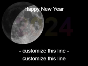 GIF: Moon on New Years Eve 2024