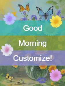 GIF: Flowery Good Morning Card