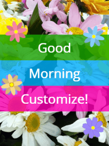 GIF: Flowery good morning gif