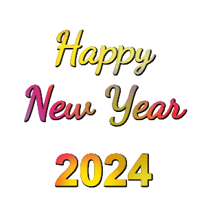 GIF: New Year sticker for 2024