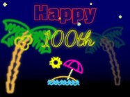 Happy Birthday Age 100 GIF, 100th Birthday GIF