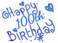 Happy Birthday Age 100 GIF, 100th Birthday GIF
