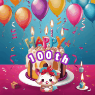 Happy Birthday Age 100 GIF, 100th Birthday GIF