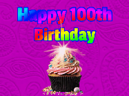 Happy Birthday Age 100 GIF, 100th Birthday GIF