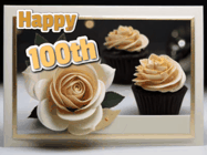 Happy Birthday Age 100 GIF, 100th Birthday GIF