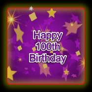Happy Birthday Age 100 GIF, 100th Birthday GIF