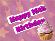 Happy Birthday Age 16 GIF, 16th Birthday GIF