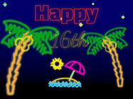 Happy Birthday Age 16 GIF, 16th Birthday GIF
