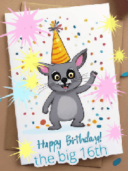 Happy Birthday Age 16 GIF, 16th Birthday GIF