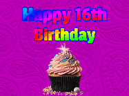 Happy Birthday Age 16 GIF, 16th Birthday GIF