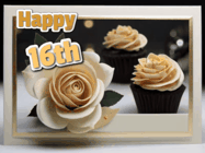 Happy Birthday Age 16 GIF, 16th Birthday GIF