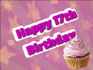 Happy Birthday Age 17 GIF, 17th Birthday GIF