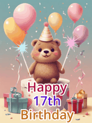 Happy Birthday Age 17 GIF, 17th Birthday GIF