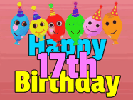 Happy Birthday Age 17 GIF, 17th Birthday GIF