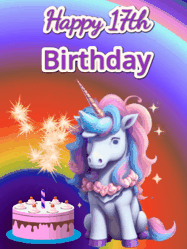 Happy Birthday Age 17 GIF, 17th Birthday GIF