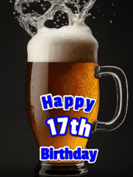 Happy Birthday Age 17 GIF, 17th Birthday GIF