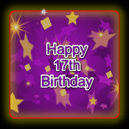 Happy Birthday Age 17 GIF, 17th Birthday GIF