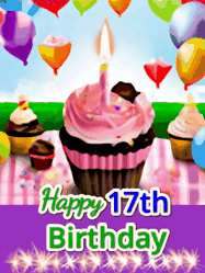 Happy Birthday Age 17 GIF, 17th Birthday GIF