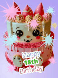 Happy Birthday Age 18 GIF, 18th Birthday GIF