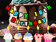 Happy Birthday Age 18 GIF, 18th Birthday GIF