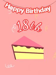 Happy Birthday Age 18 GIF, 18th Birthday GIF