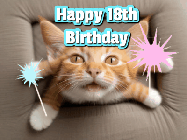 Happy Birthday Age 18 GIF, 18th Birthday GIF