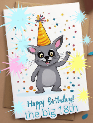 Happy Birthday Age 18 GIF, 18th Birthday GIF