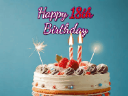 Happy Birthday Age 18 GIF, 18th Birthday GIF