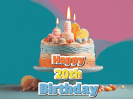 Happy Birthday Age 20 GIF, 20th Birthday GIF