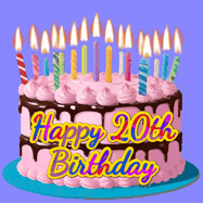 Happy Birthday Age 20 GIF, 20th Birthday GIF