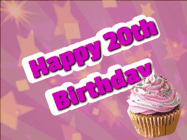Happy Birthday Age 20 GIF, 20th Birthday GIF