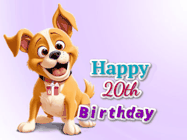 Happy Birthday Age 20 GIF, 20th Birthday GIF