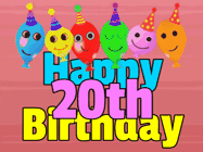 Happy Birthday Age 20 GIF, 20th Birthday GIF