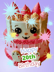 Happy Birthday Age 20 GIF, 20th Birthday GIF