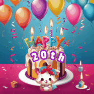 Happy Birthday Age 20 GIF, 20th Birthday GIF
