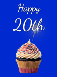Happy Birthday Age 20 GIF, 20th Birthday GIF