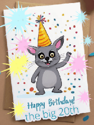 Happy Birthday Age 20 GIF, 20th Birthday GIF