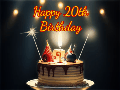 Happy 20th Birthday GIF 7
