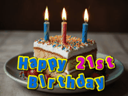 Happy Birthday Age 21 GIF, 21st Birthday GIF