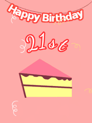 Happy Birthday Age 21 GIF, 21st Birthday GIF
