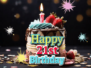 Happy Birthday Age 21 GIF, 21st Birthday GIF