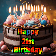 Happy Birthday Age 21 GIF, 21st Birthday GIF