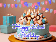 Happy Birthday Age 22 GIF, 22nd Birthday GIF