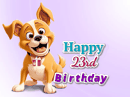 Happy Birthday Age 23 GIF, 23rd Birthday GIF