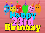 Happy Birthday Age 23 GIF, 23rd Birthday GIF