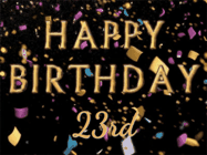 Happy Birthday Age 23 GIF, 23rd Birthday GIF