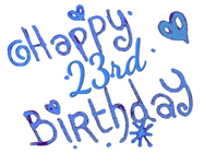 Happy Birthday Age 23 GIF, 23rd Birthday GIF