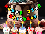 Happy Birthday Age 23 GIF, 23rd Birthday GIF
