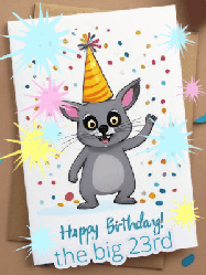 Happy Birthday Age 23 GIF, 23rd Birthday GIF