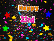 Happy Birthday Age 23 GIF, 23rd Birthday GIF